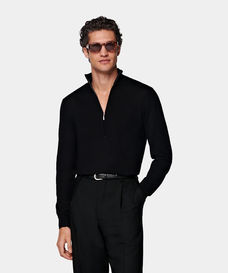 Black Half Zip