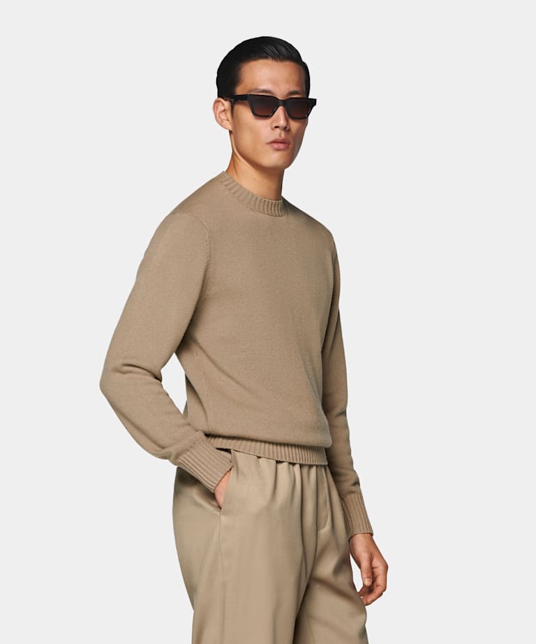 Mid Brown Crewneck