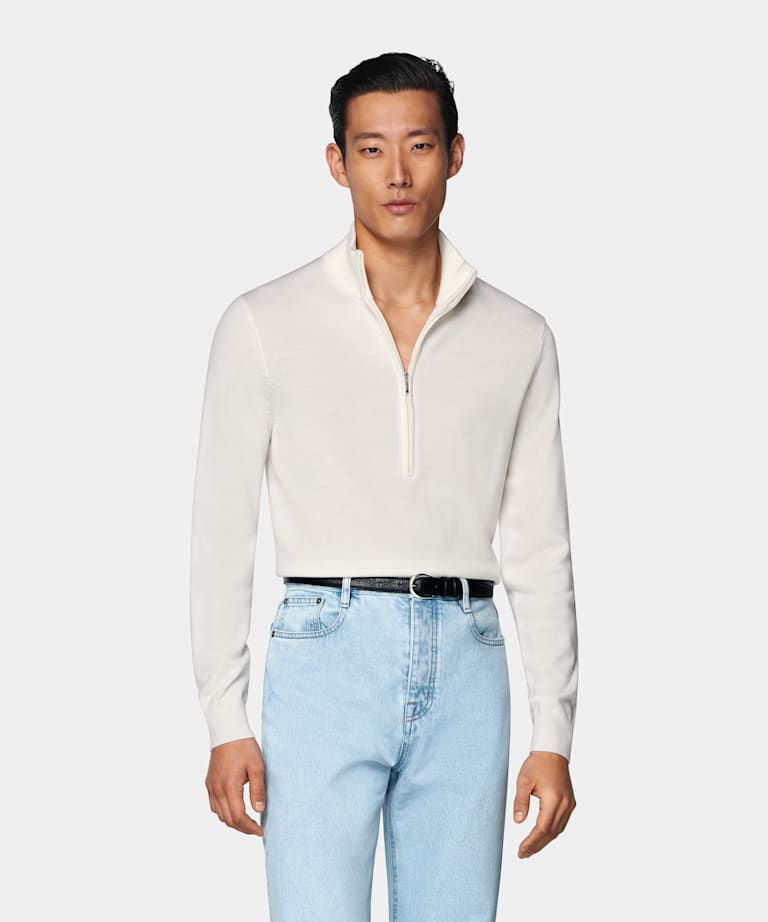 Off-White Half Zip
