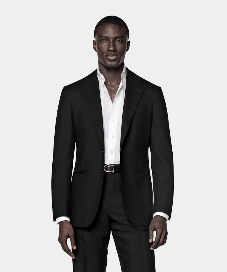 Traje Havana negro corte Tailored