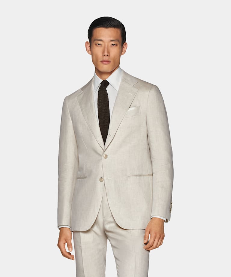 Sand Tailored Fit Havana Suit