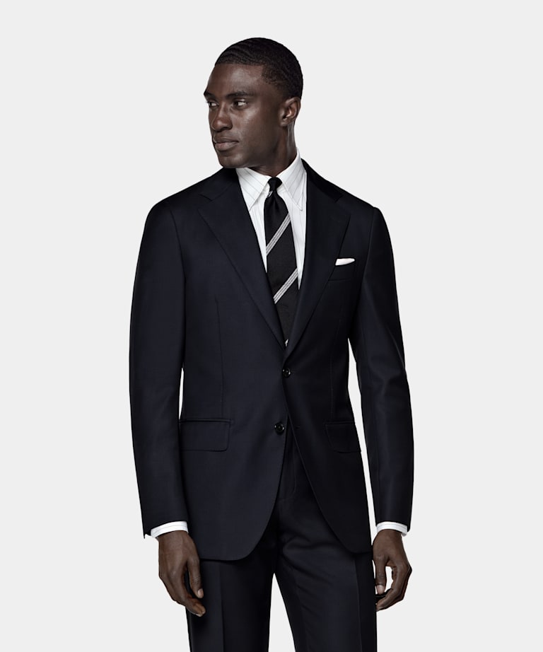 Navy Tailored Fit Havana Suit