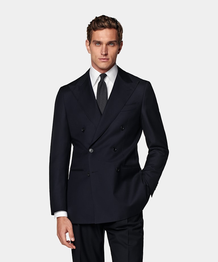 Navy Tailored Fit Havana Suit