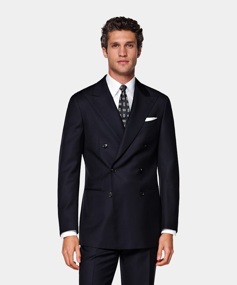 Navy Tailored Fit Havana Suit