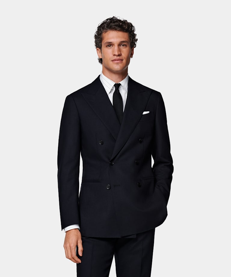 Navy Tailored Fit Havana Suit