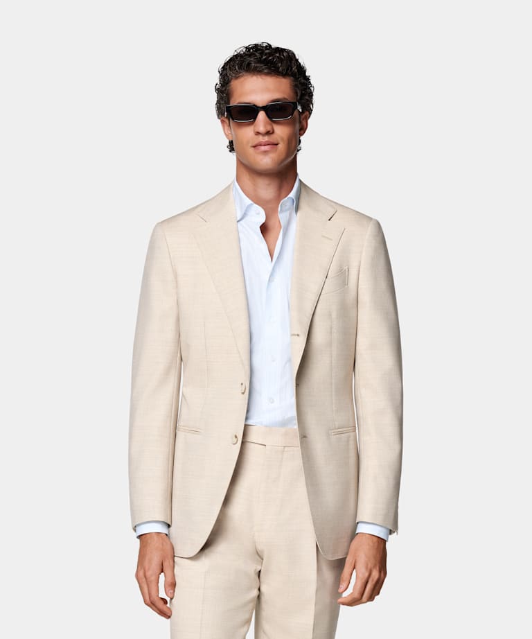 Sand Tailored Fit Havana Suit