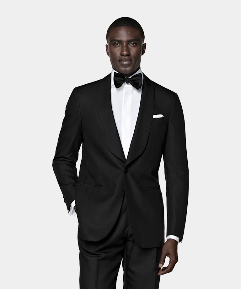 Black Tailored Fit Havana Tuxedo