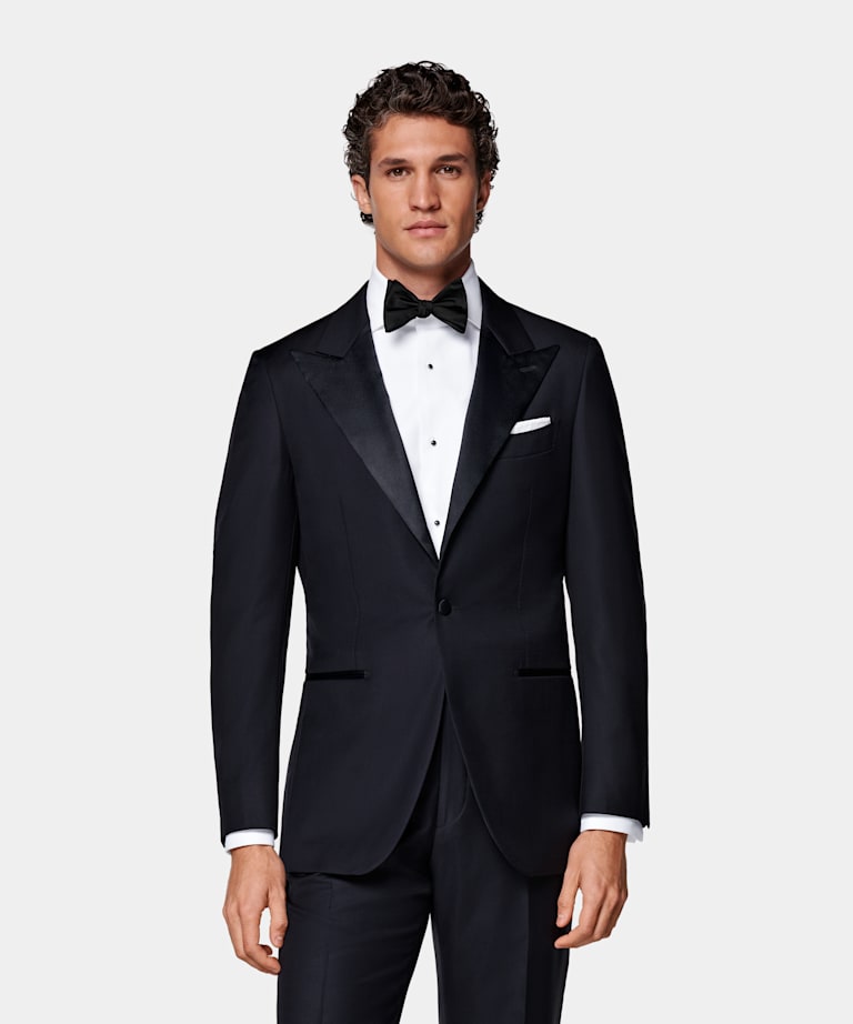 Smoking Havana coupe Tailored bleu marine