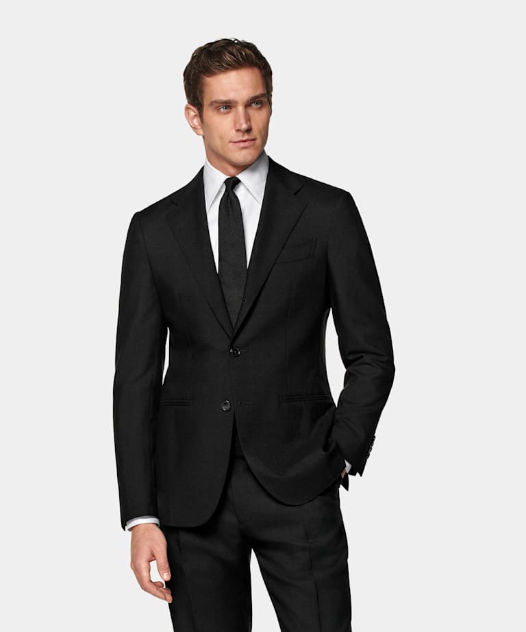 Black Tailored Fit Havana Suit