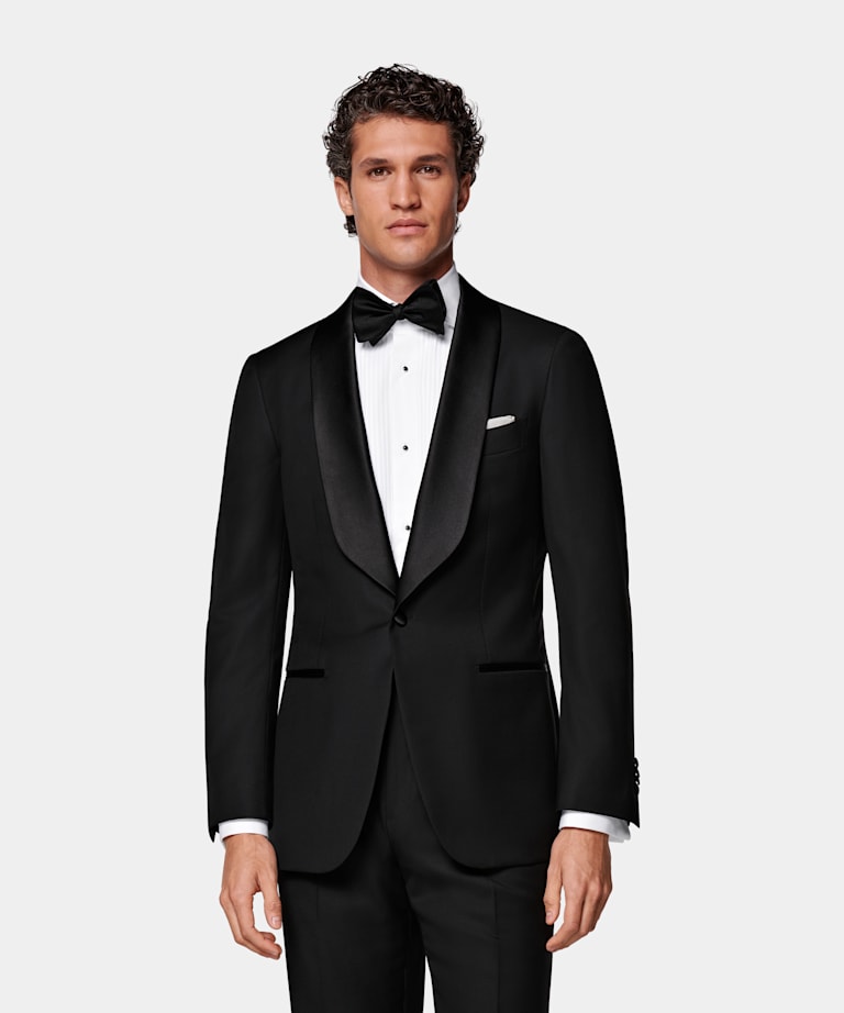 Black Tailored Fit Havana Tuxedo