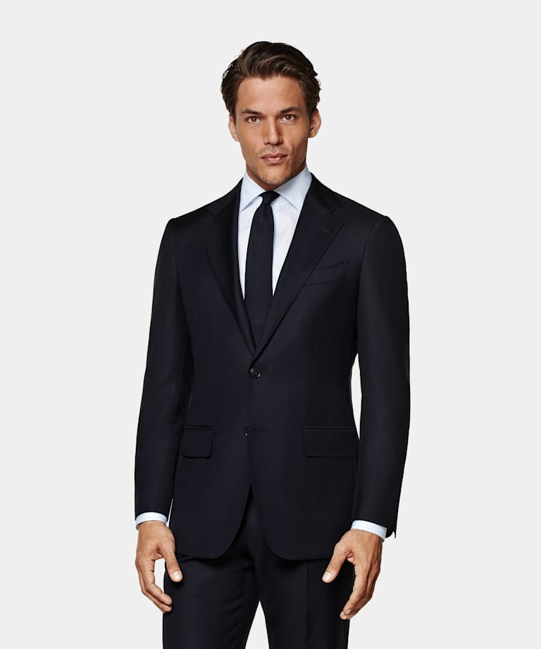 Navy Tailored Fit Havana Suit