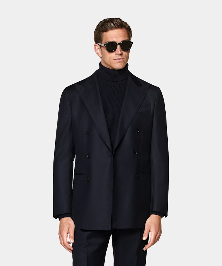 Navy Tailored Fit Havana Suit
