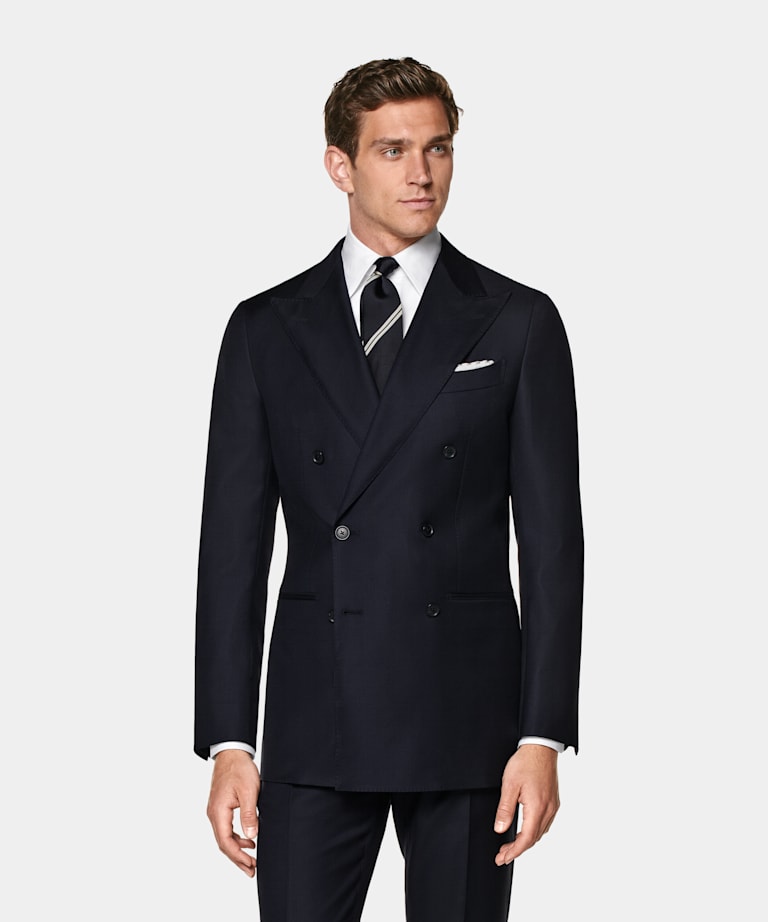 Navy Tailored Fit Havana Suit