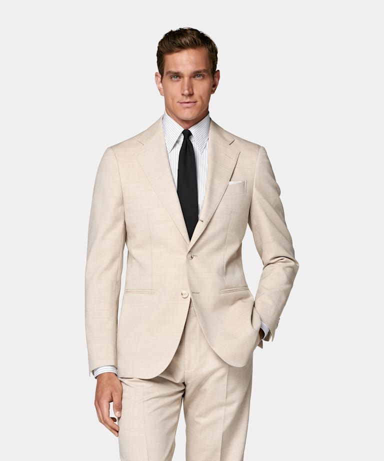 Sand Tailored Fit Havana Suit