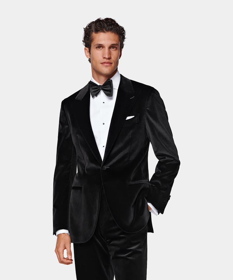 Black Tailored Fit Havana Tuxedo