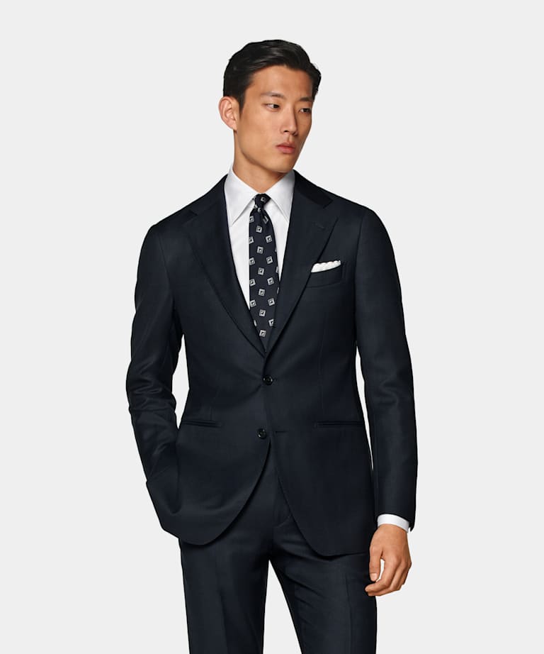 Navy Tailored Fit Havana Suit