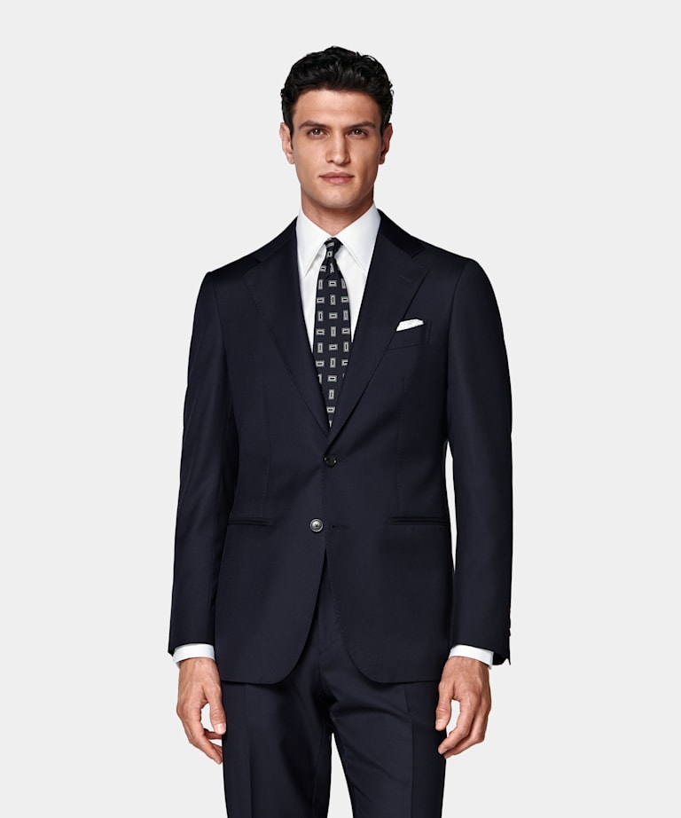 Navy Perennial Tailored Fit Havana Suit