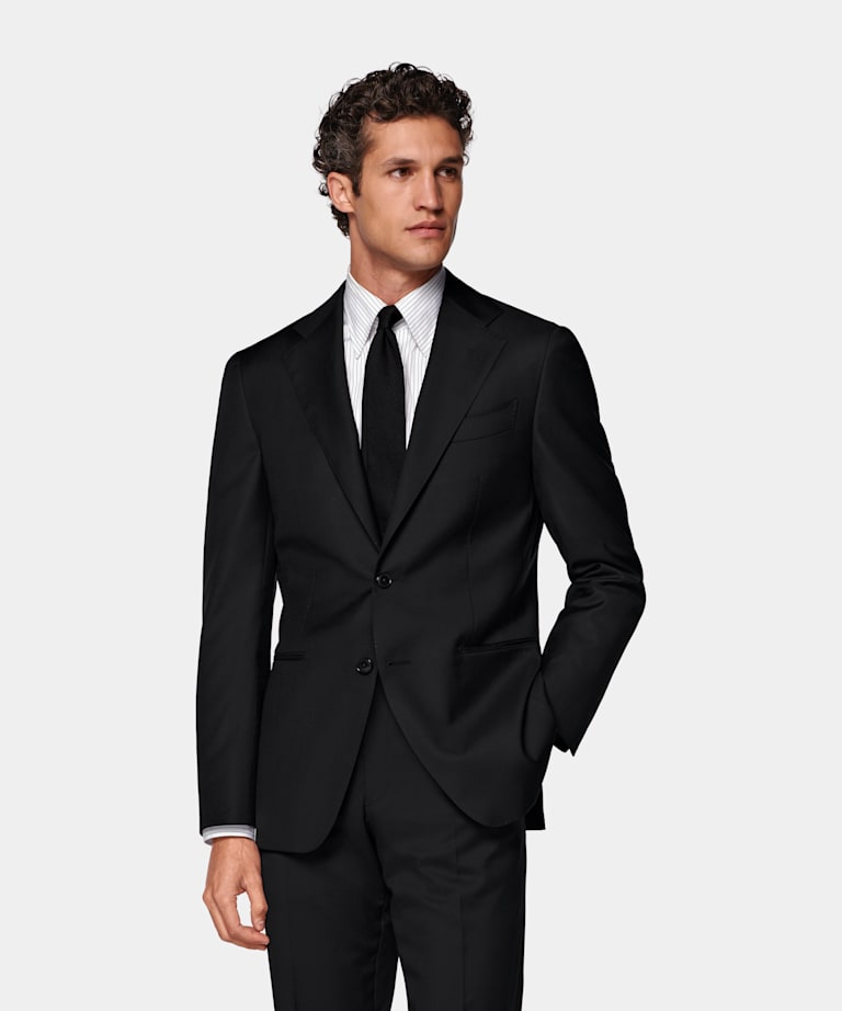 Black Perennial Tailored Fit Havana Suit