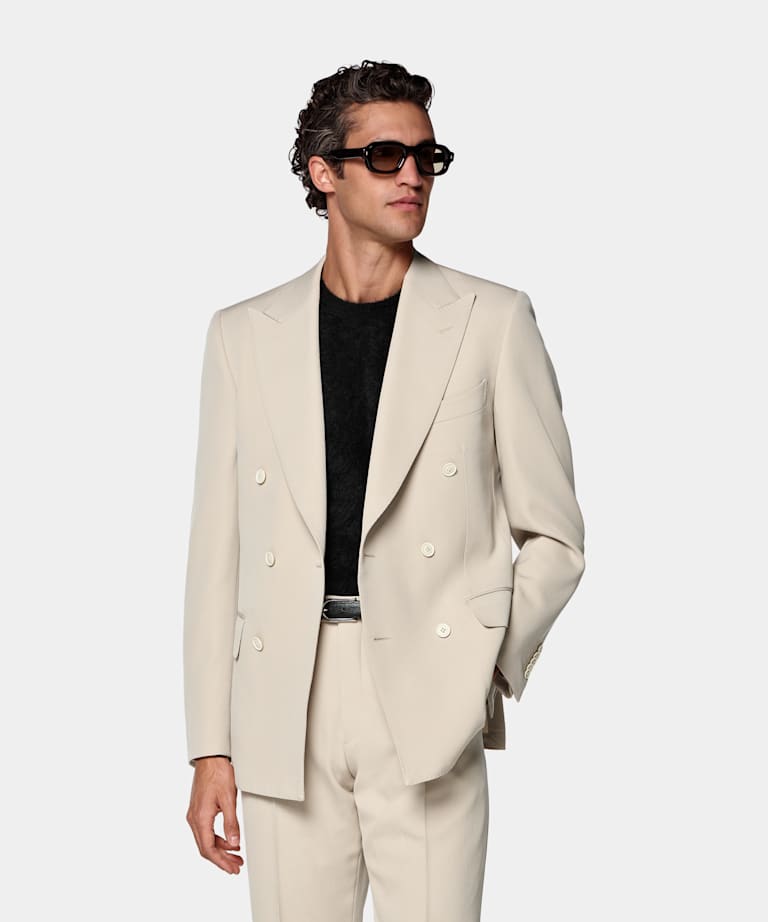 Light Brown Tailored Fit Milano Suit
