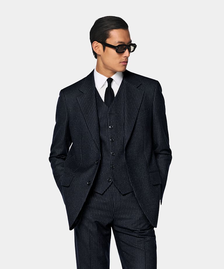 Navy Relaxed Fit Roma Suit