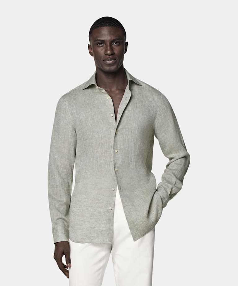 Light Green Relaxed Fit Shirt