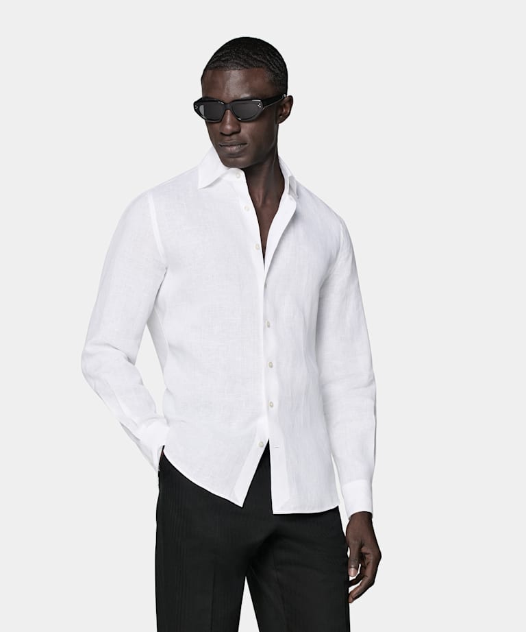 White Tailored Fit Shirt