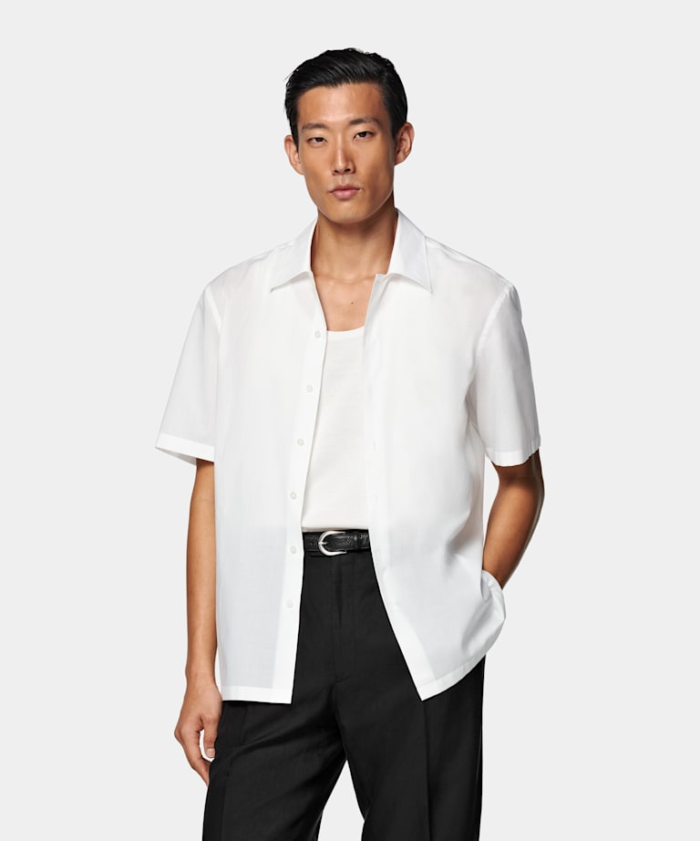 White Tailored Fit Shirt