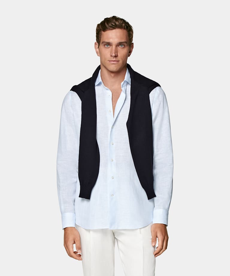 Light Blue Relaxed Fit Shirt