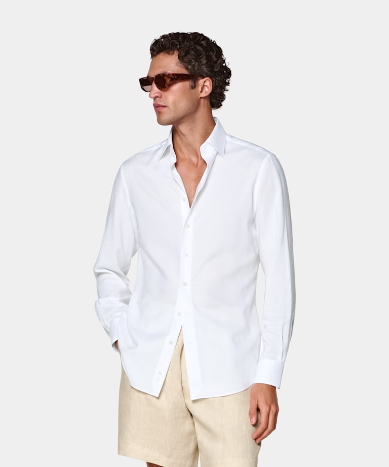 White Lyocell Shirt
