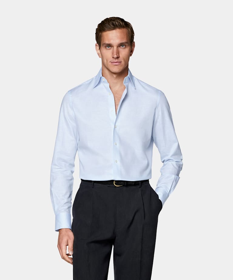 Light Blue Classic Collar Shirt