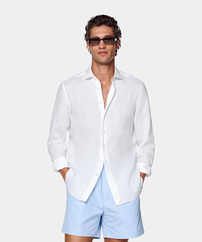 White Linen Shirt