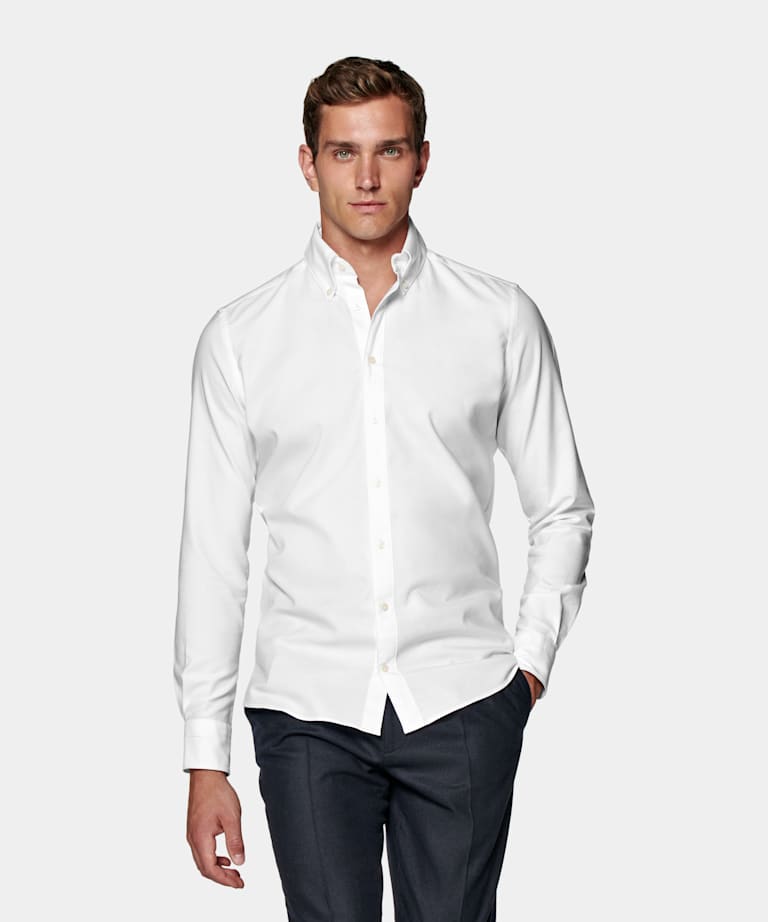White Slim Fit Shirt