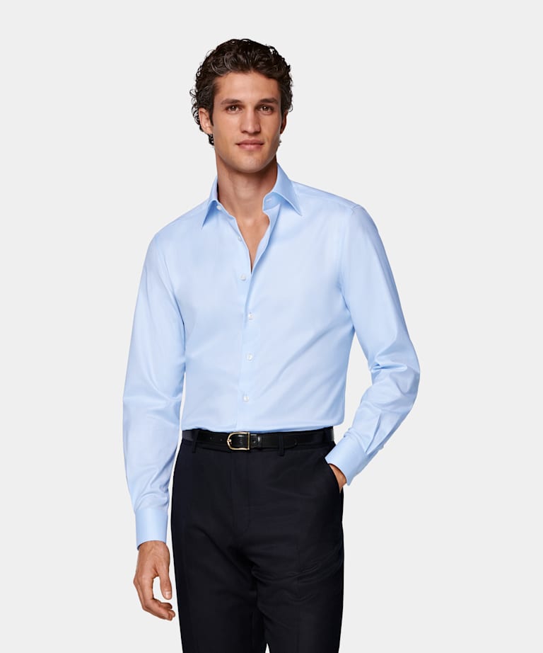 Light Blue Classic Collar Shirt