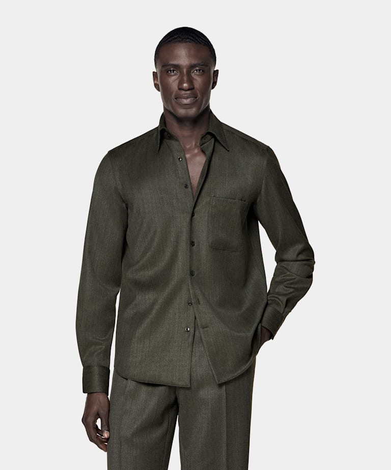Green Wool Shirt
