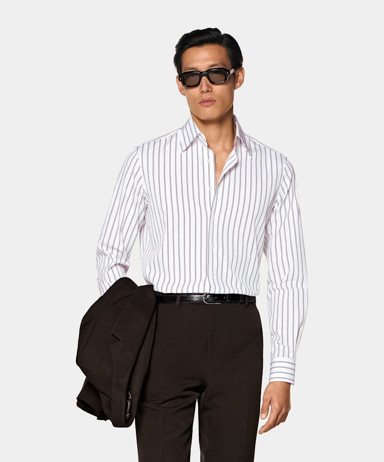 Dark Red Cotton Shirt