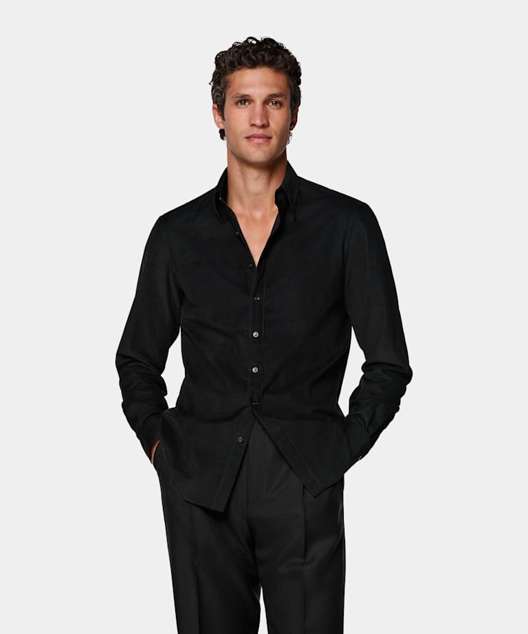 Black Corduroy Shirt