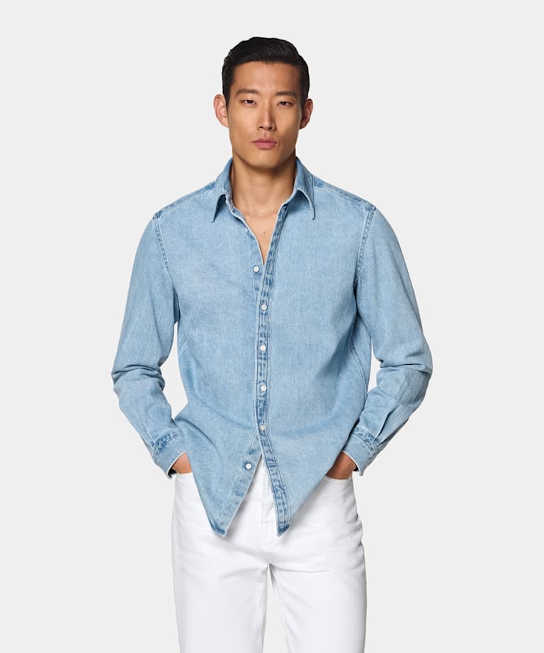 Light Blue Cotton Shirt