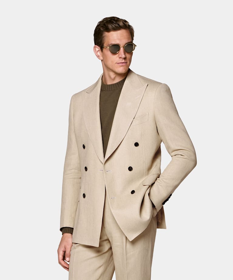 Milano Anzug hellbraun Tailored Fit