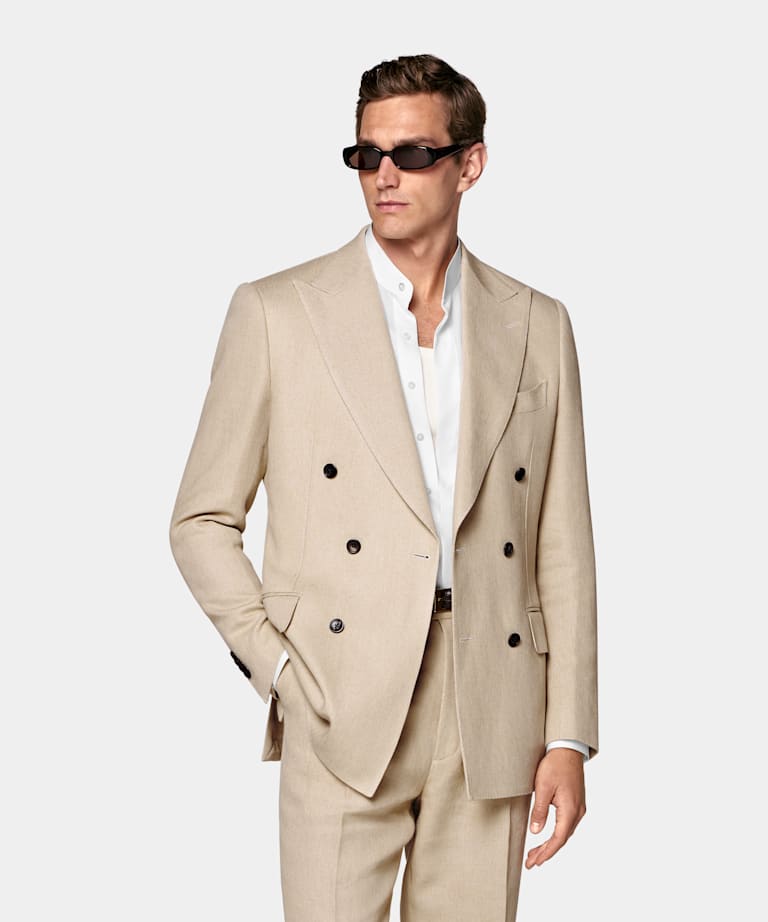 Light Brown Tailored Fit Milano Suit