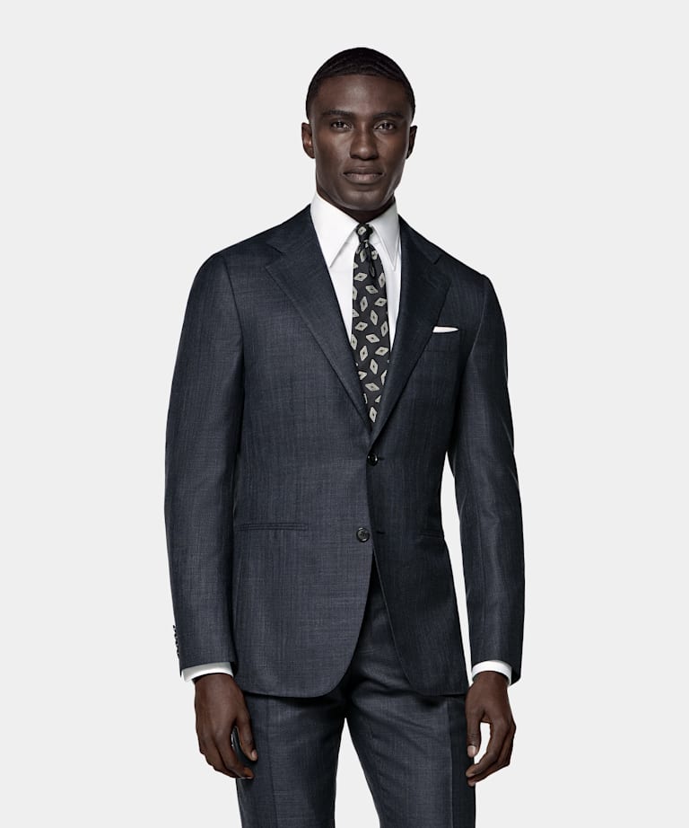 Navy Tailored Fit Havana Suit