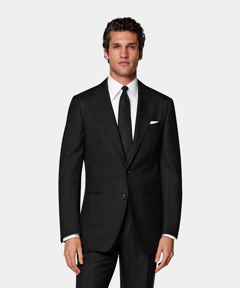 Black Tailored Fit Havana Suit