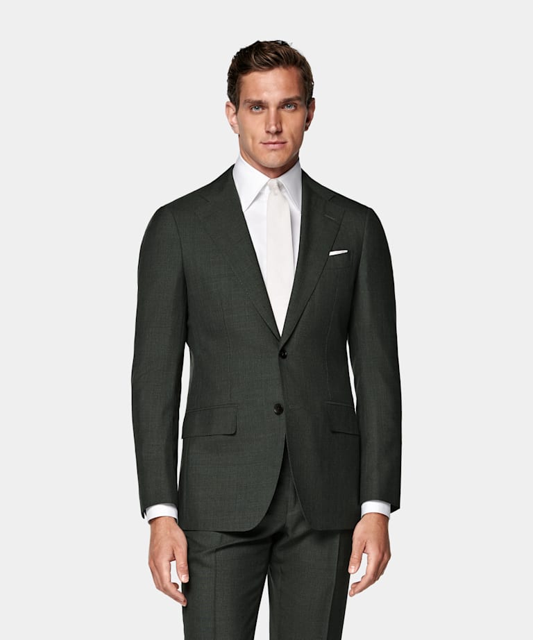 Dark Green Perennial Tailored Fit Havana Suit