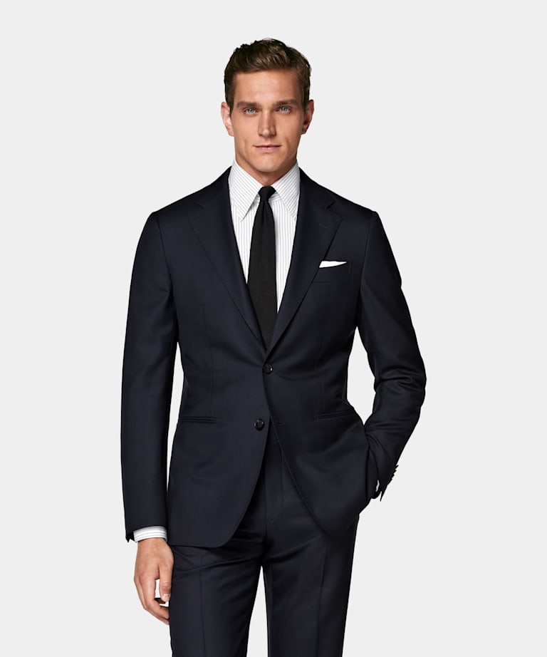 Navy Tailored Fit Havana Suit