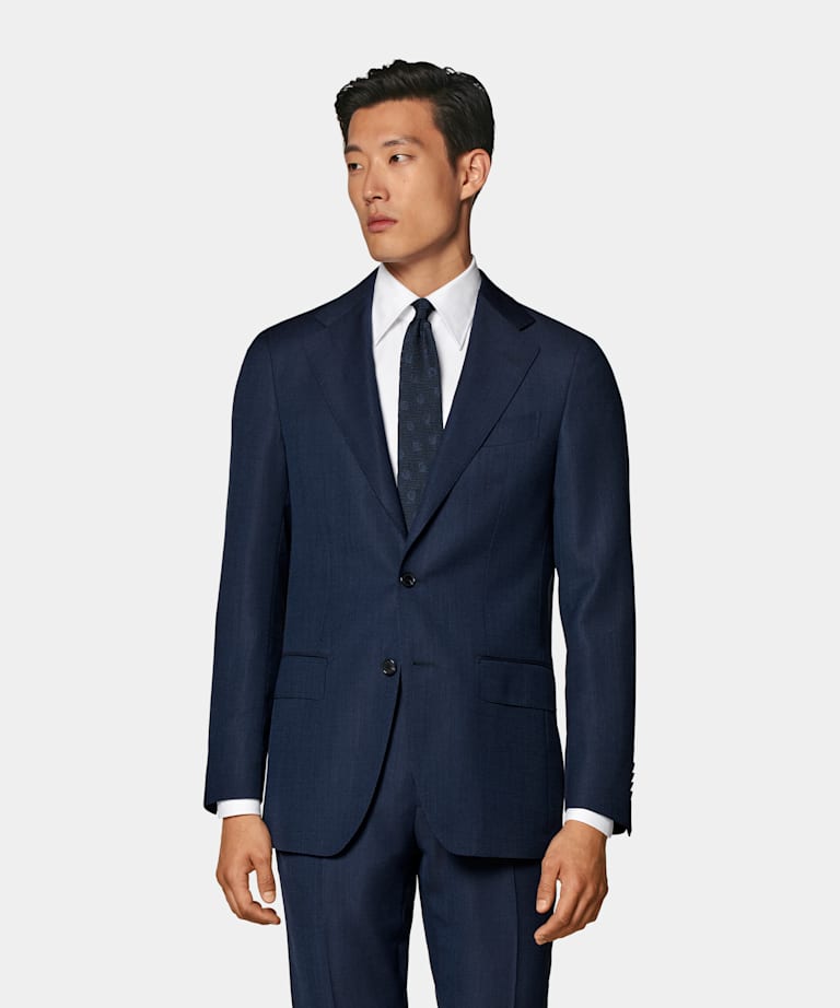 Costume Perennial Havana coupe Tailored bleu marine