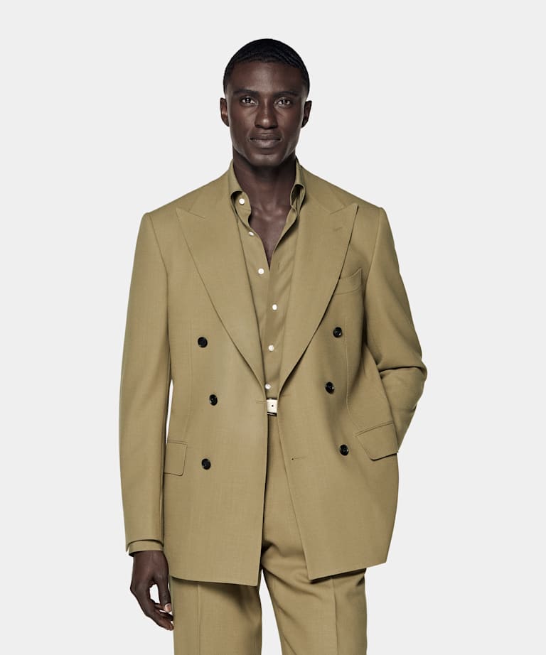 Mid Green Tailored Fit Milano Suit
