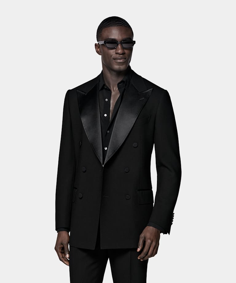 Black Tailored Fit Milano Tuxedo