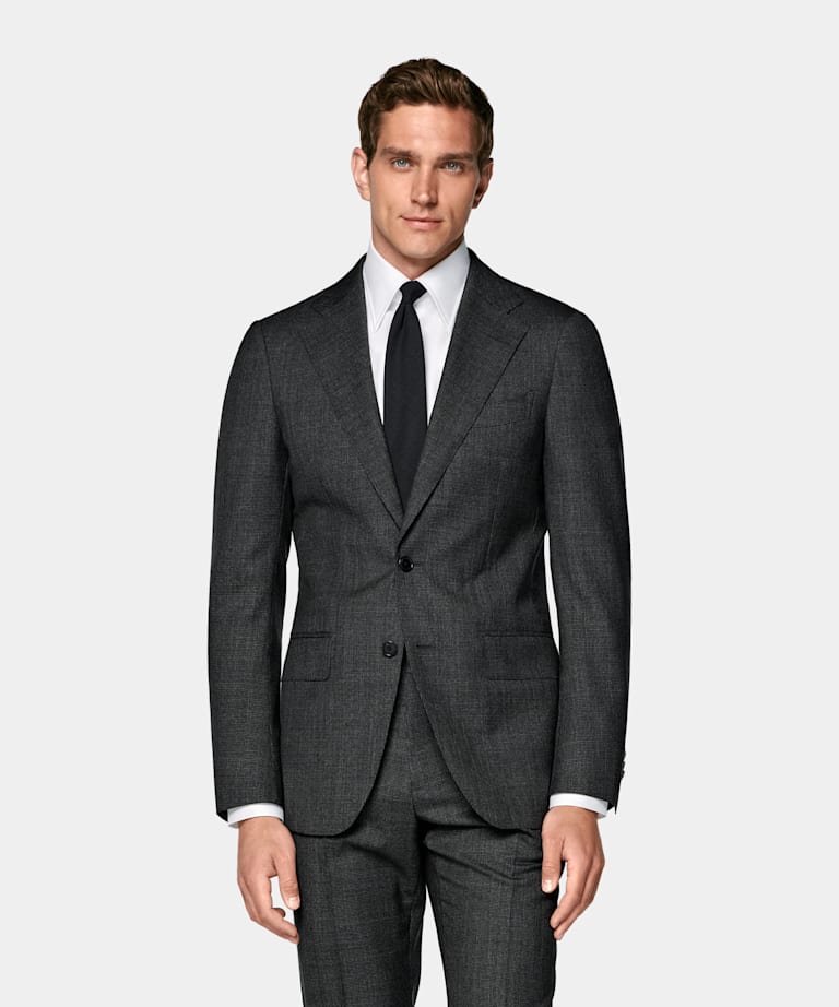 Dark Grey Perennial Tailored Fit Havana Suit