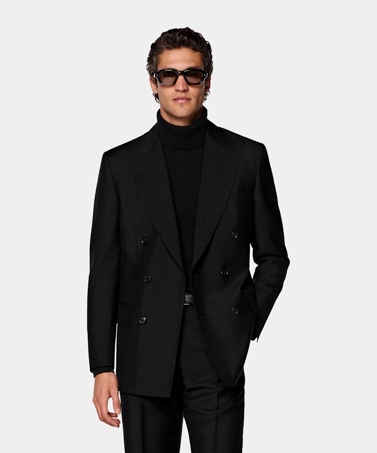 Black Tailored Fit Milano Suit