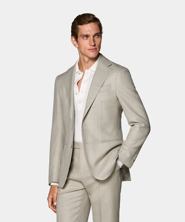 Sand Tailored Fit Havana Suit