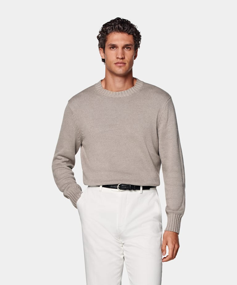 Taupe Crewneck